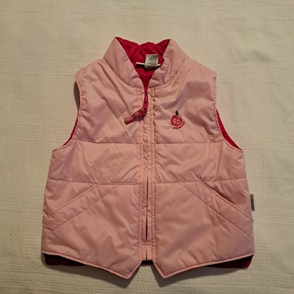 Oshkosh B'Gosh 2 tone pink zip up vest 18 months - Picture 1 of 5